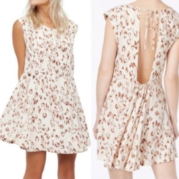 Free People Dresses & Skirts - Free People Fake Love Mini Dress in Ivory Combo